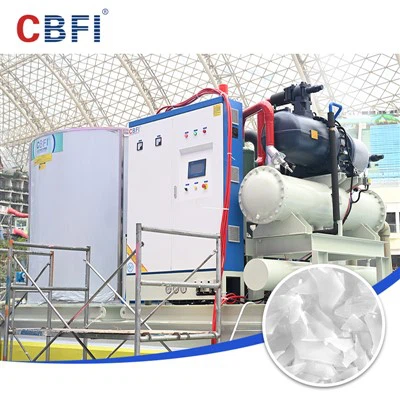 30 ton CBFI Industrial Flake Ice Machine Artificial Snow Case