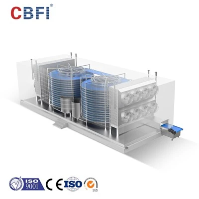 CBFI špirálová mraznička na mrazené žemle